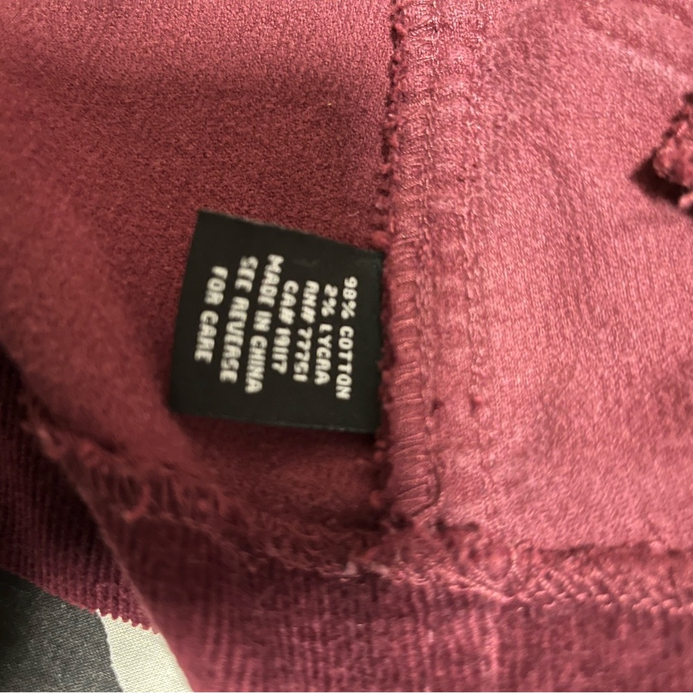 Betsey Johnson Burgundy blazer/ jacket with Button Accents - Picture 4 of 6
